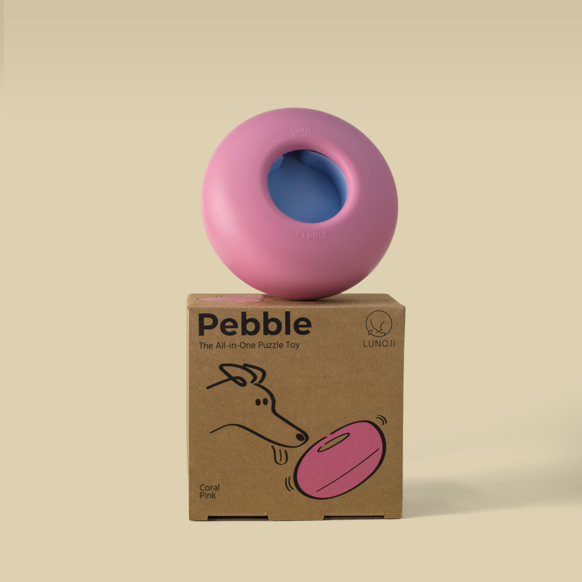 Lunoji｜Pebble 滾滾樂 - 二合一慢食漏食玩具