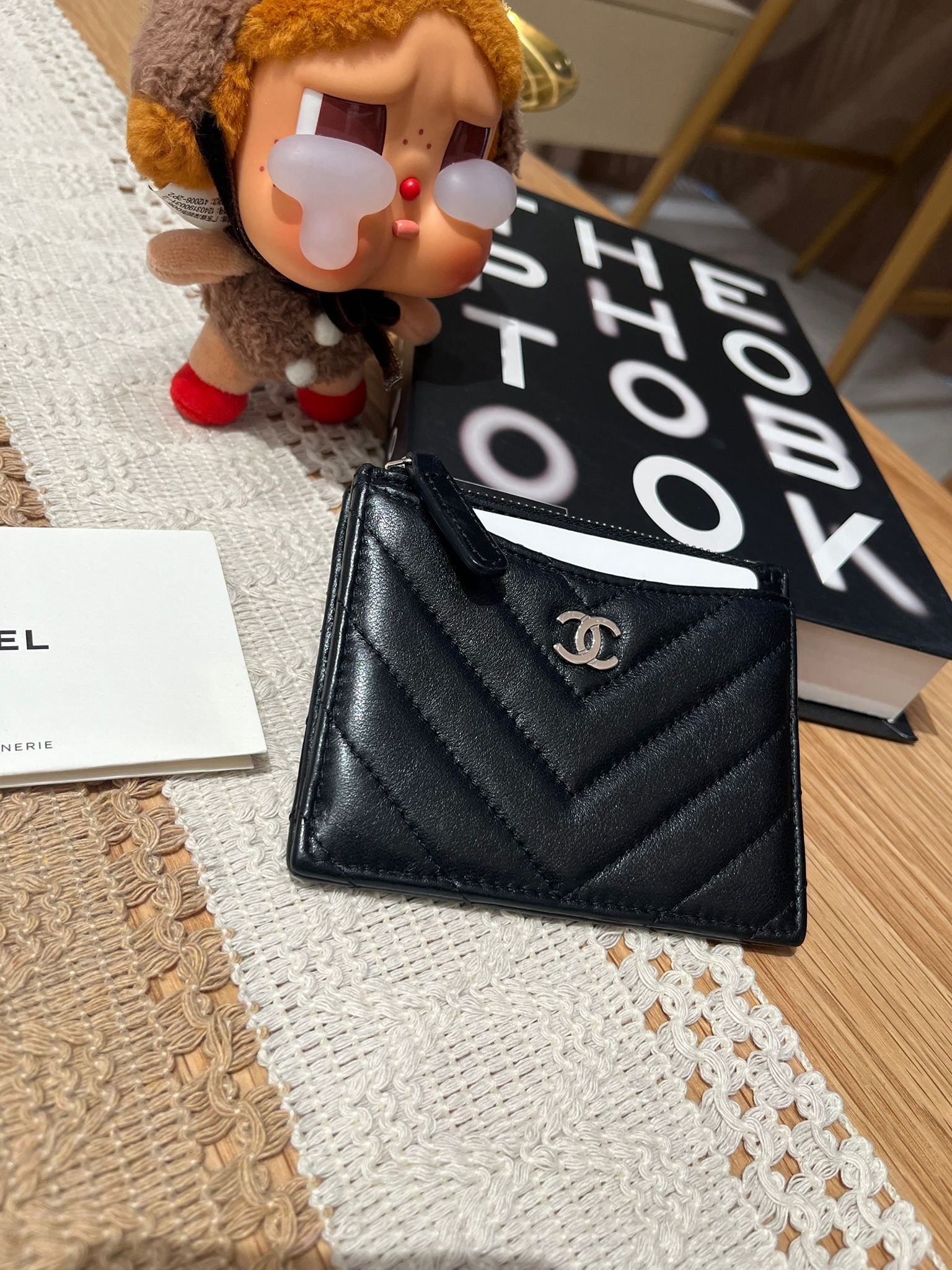 CHANEL Card Holder AP0219 黑色銀扣短身拉鏈款銀包  100%Authentic, 95%new ✨✅晶片✅dust bag 