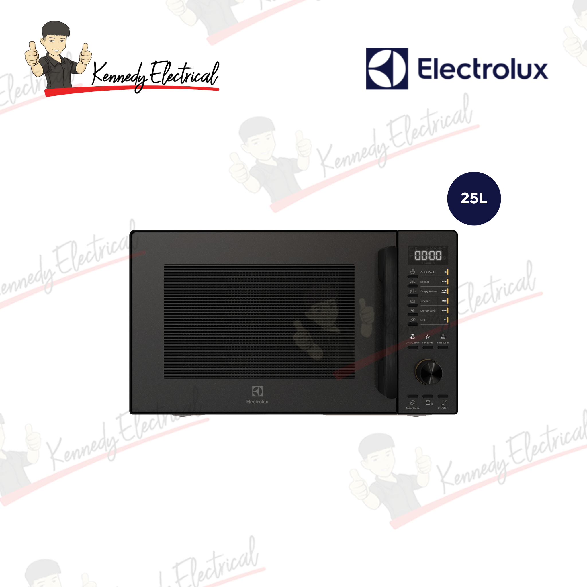 Electrolux 25L UltimateTaste 500 Grill Microwave Oven (EMG25D22BM)