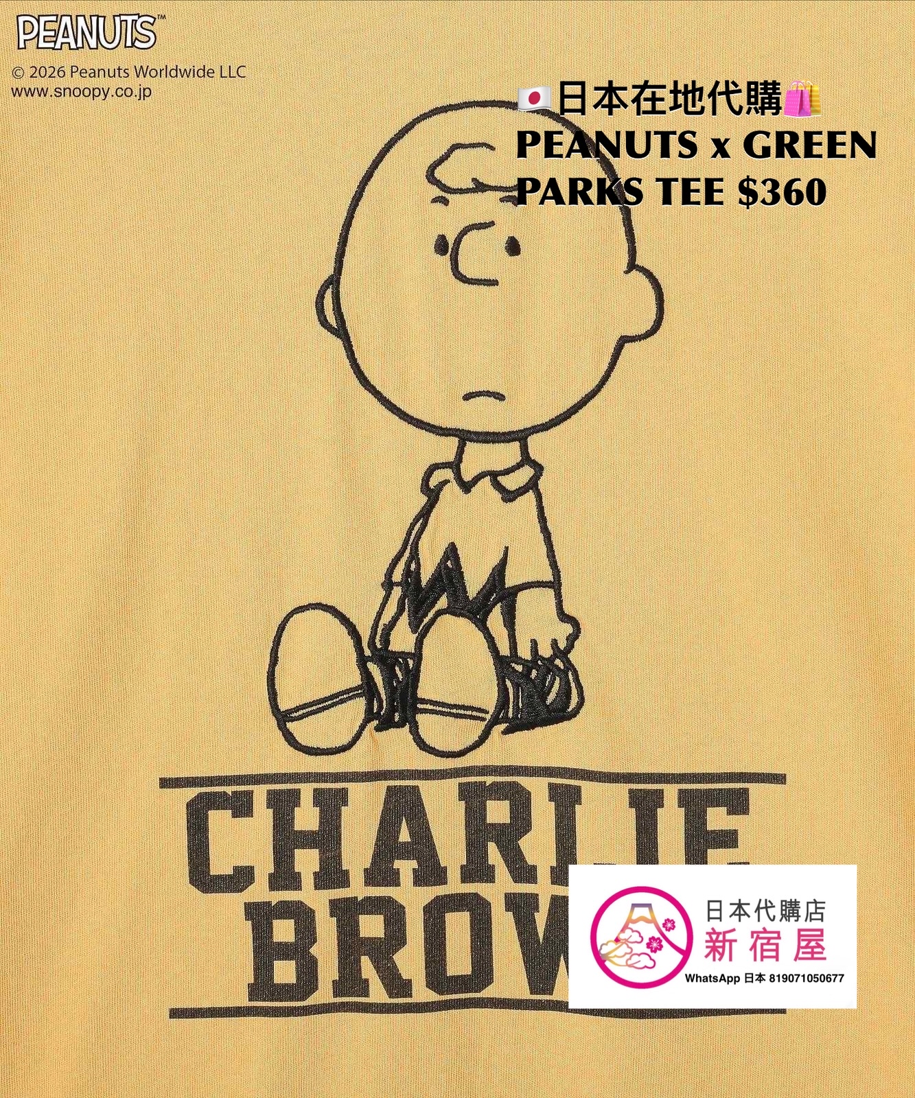 PEANUTS x GREEN PARKS TEE