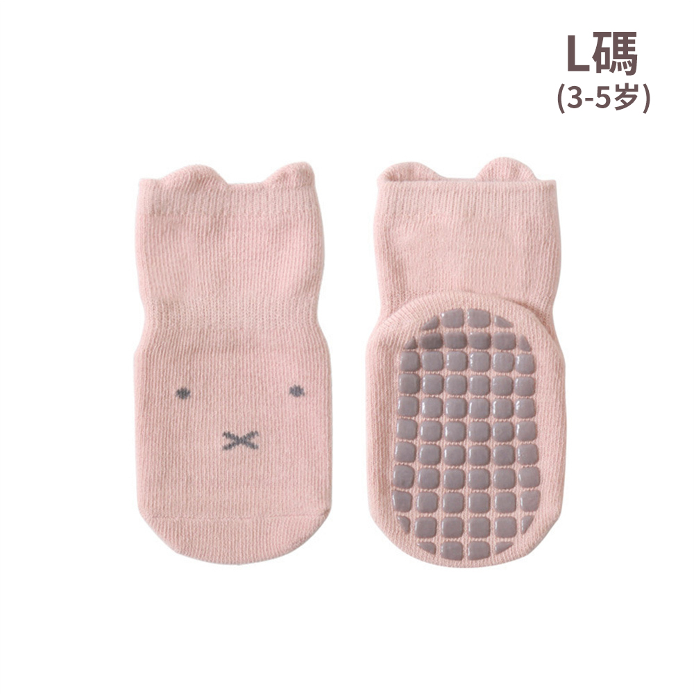 兒童點膠防滑襪精梳棉學步襪 嬰兒襪 BB襪 襪子 造型襪 [平行進口] HK0763
