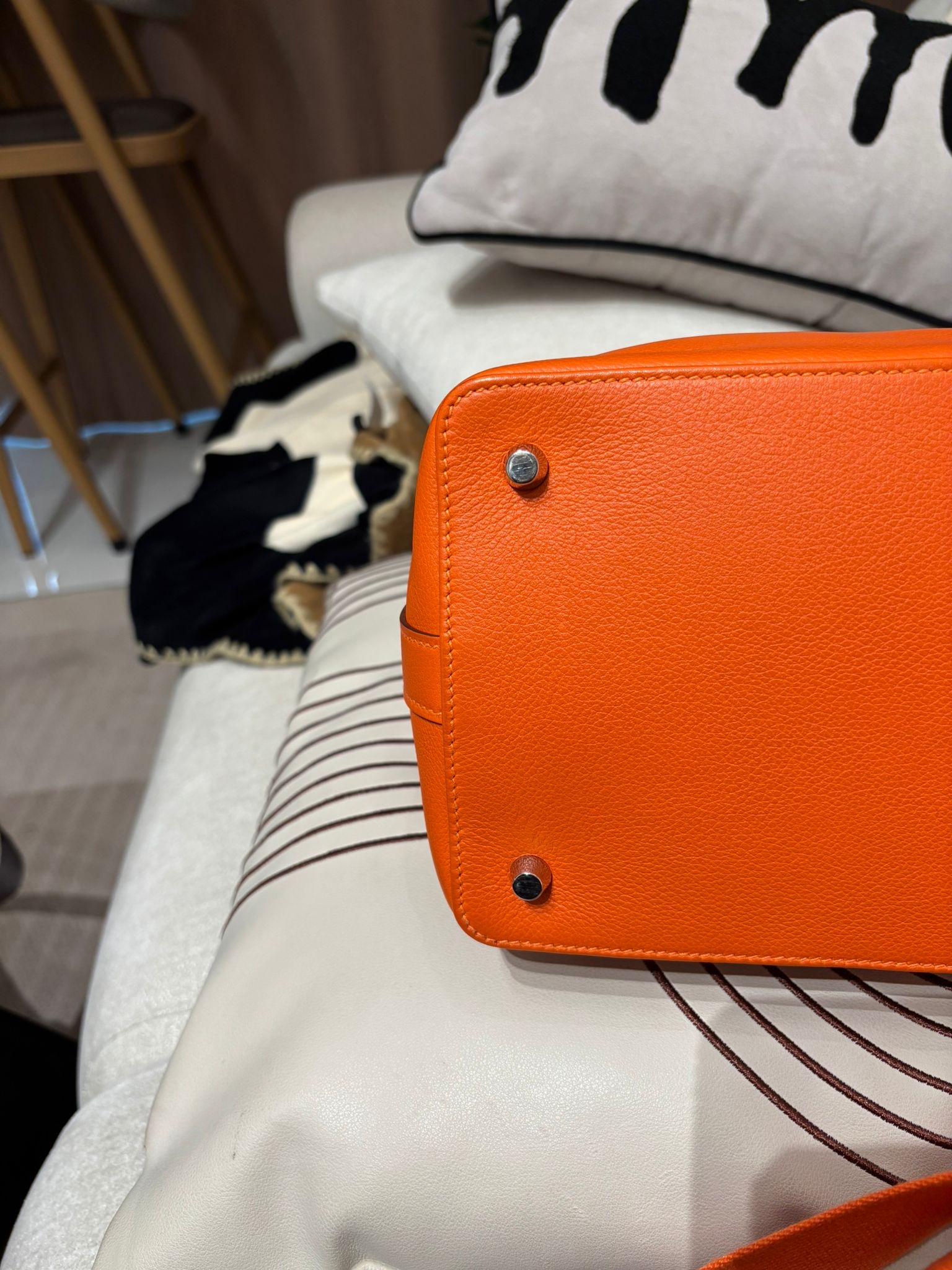 Hermes toolbox 20,orange ,STAMP T evercolor,100%Authentic ,90%new ✅KEY LOCK ✅dust bag✅STRAP
