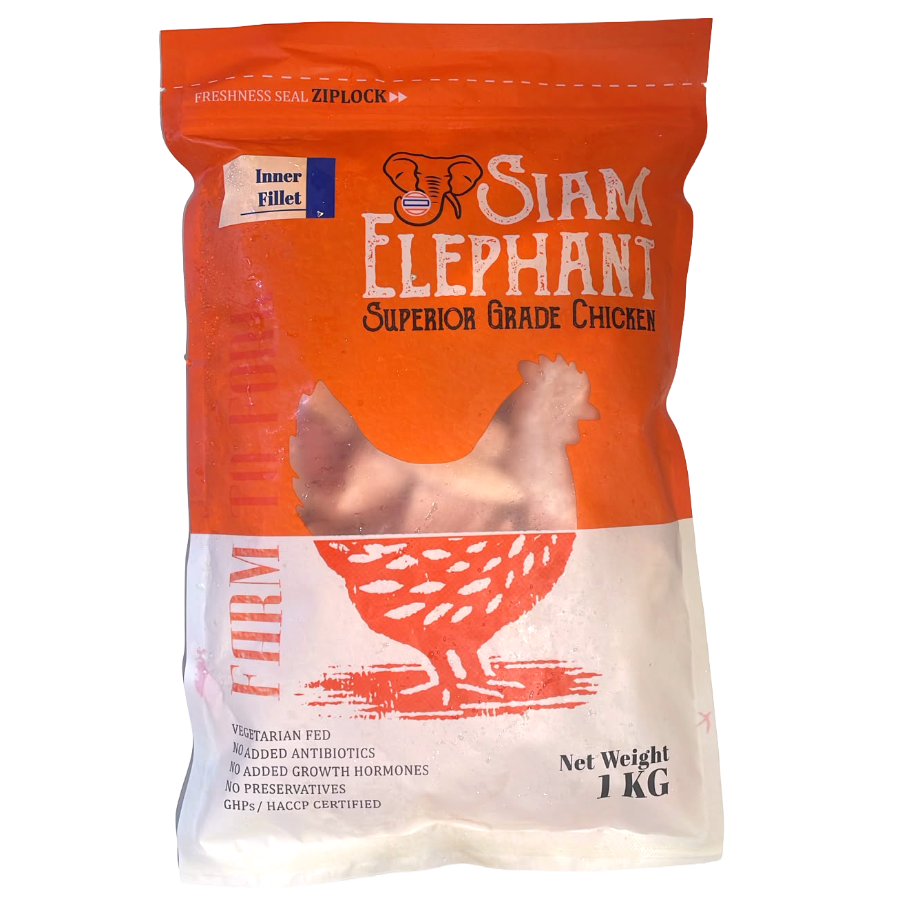 泰國暹羅象無激素雞柳(1kg) - 1包