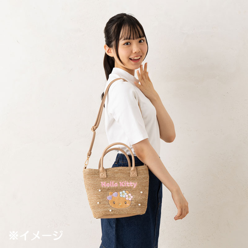 日本直送sanrio夏天黑皮系列 斜孭袋手挽袋