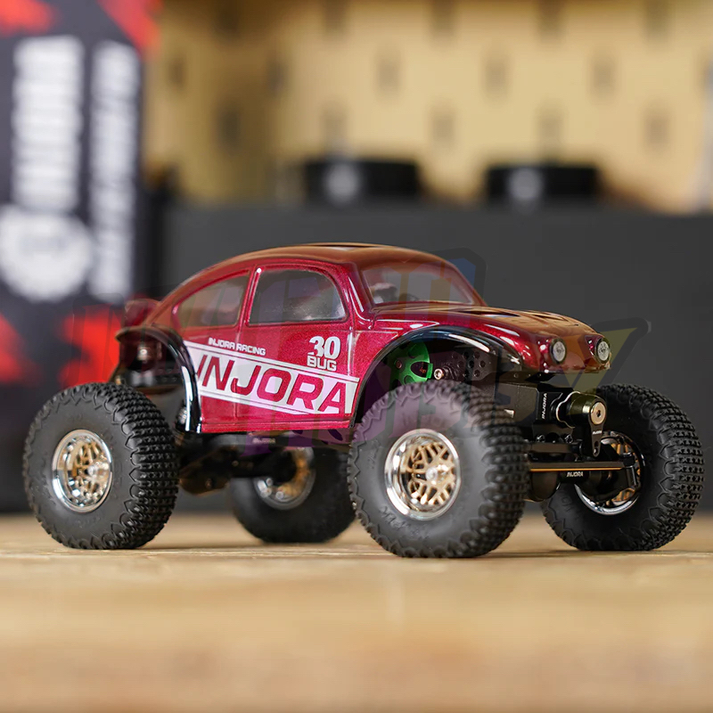 INJORA BUG30 Body with Magnetic Mount for 1/30 SCX30 BURGUNDY #530379