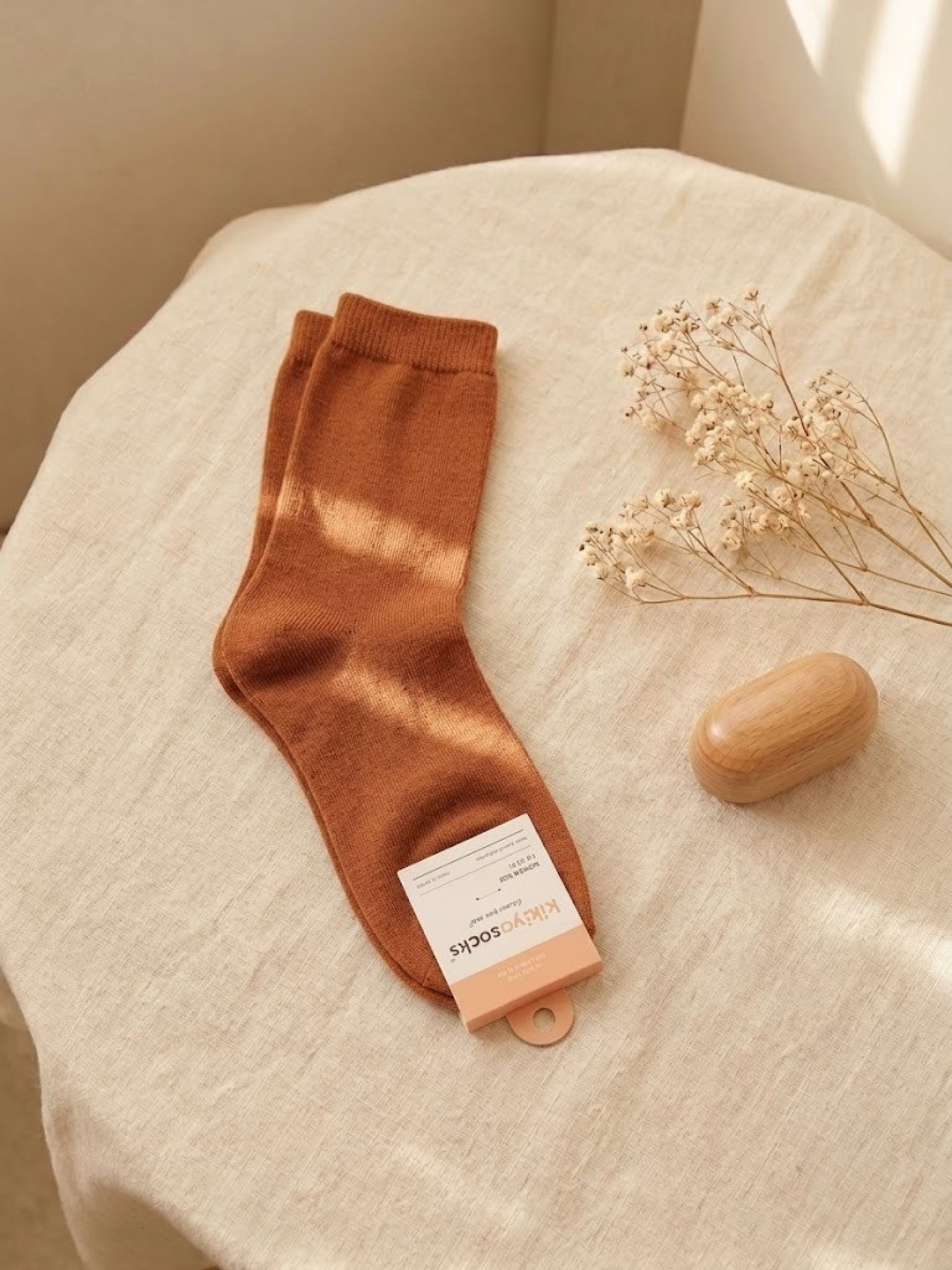 Korean Plain & Cozy Women Crew Socks