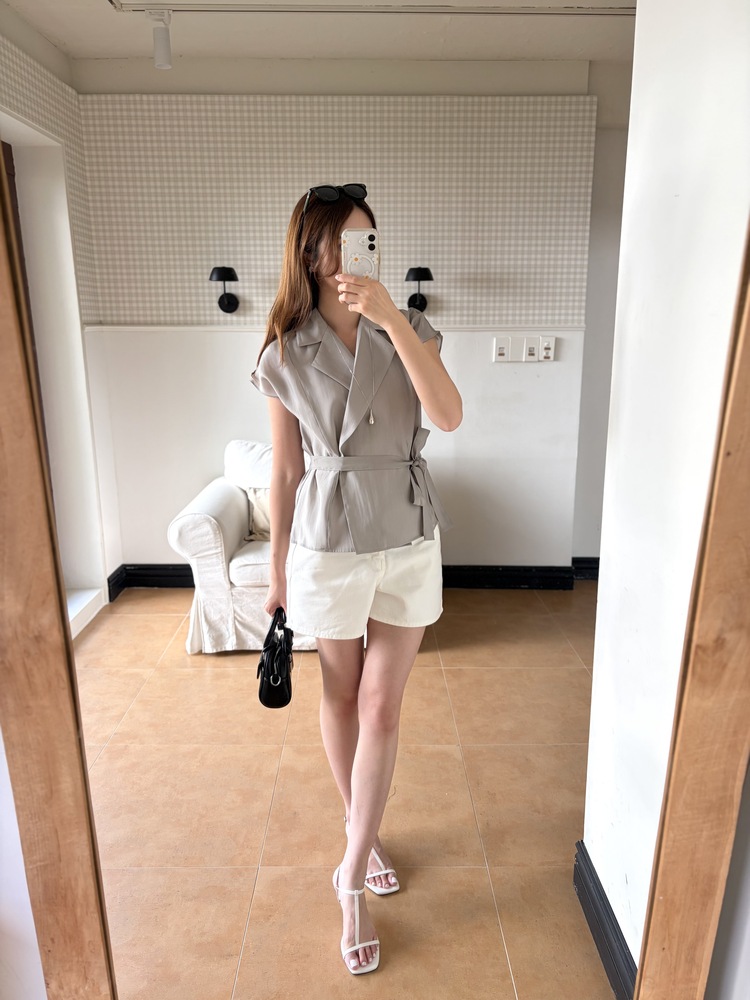 Everyday White Denim Shorts
