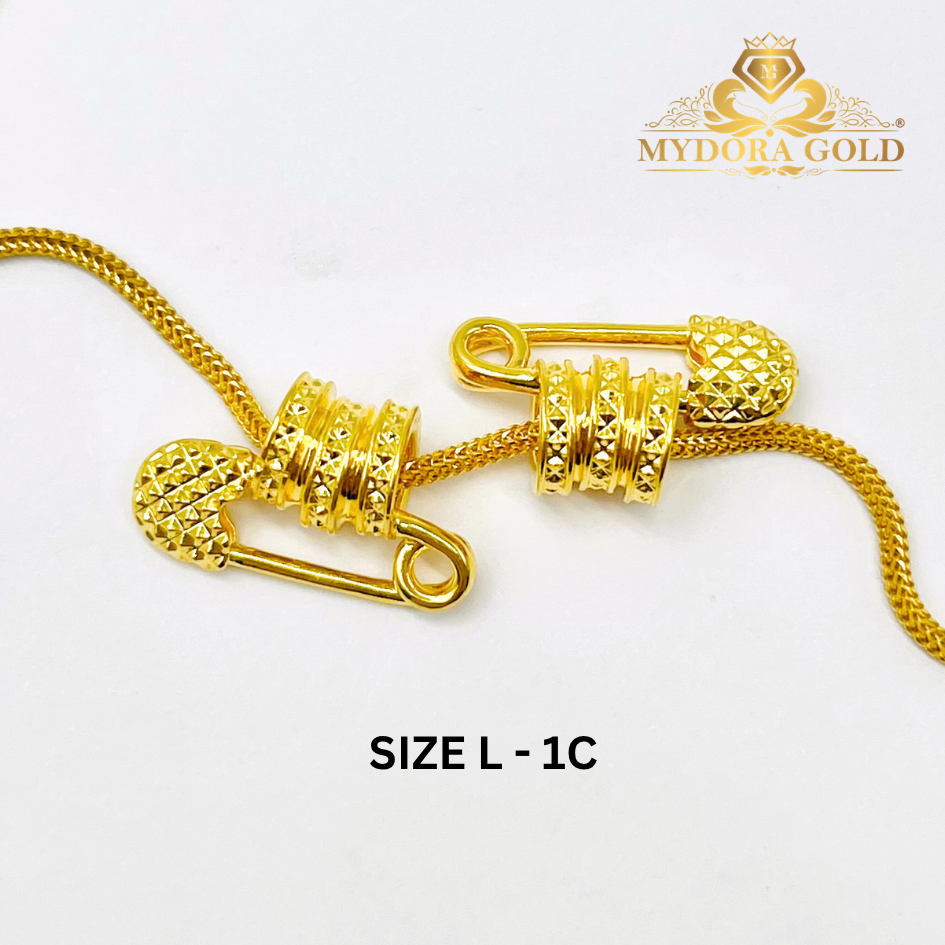 MYDORA Tube Bead Fesyen Safety Pin (5G) l EMAS 916/22K