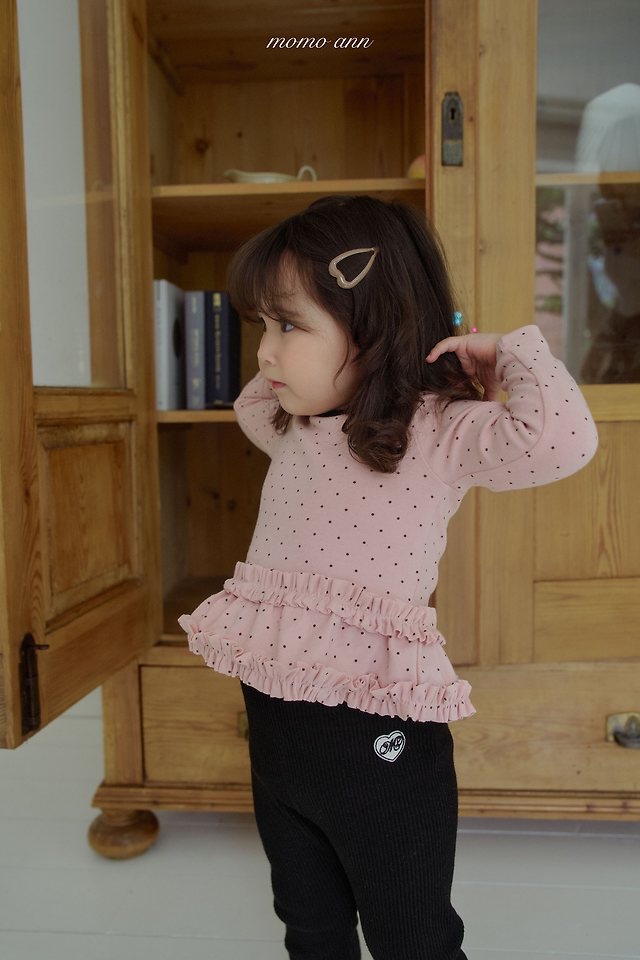Momoann | Dot Frill Tee