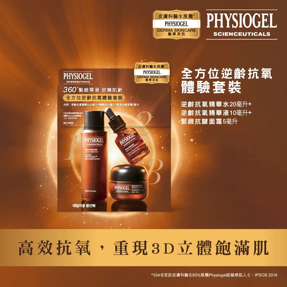 Physiogel 全方位逆齡抗氧體驗套裝