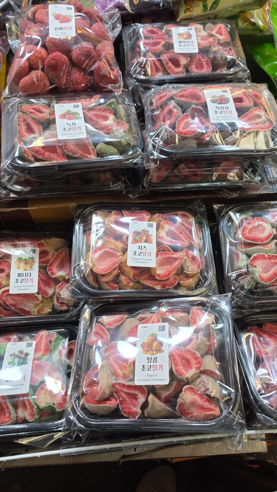 almond chocolate strawberry