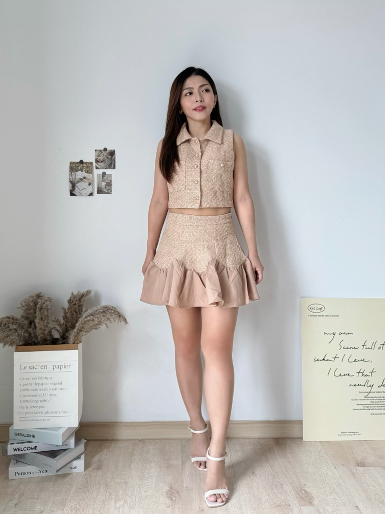 Hailey Tweed Set 高品名媛小香风套装 ( 2 colours ) Premium Quality