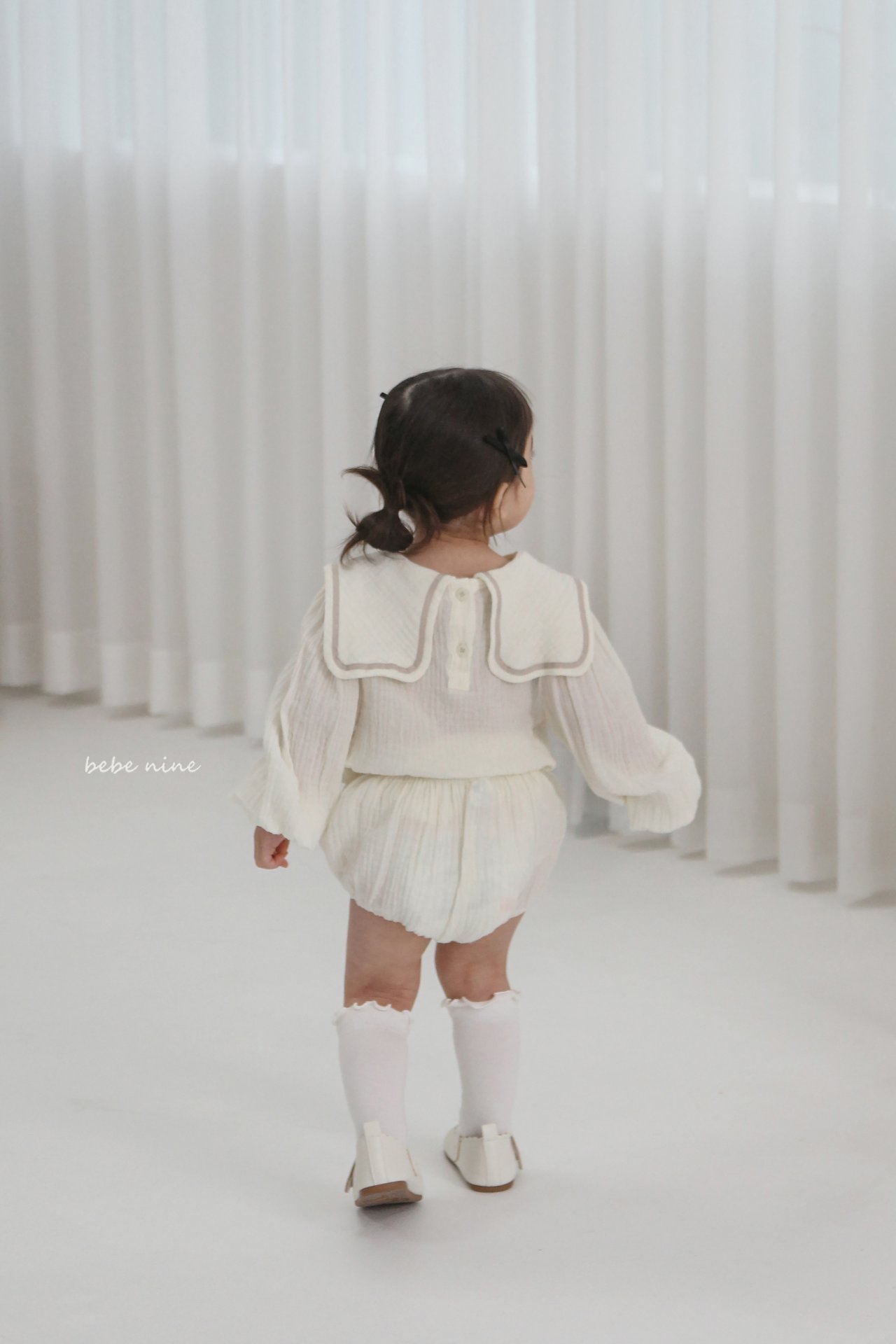 🌸預訂 韓國直送🌸🇰🇷Bebenine三色方型水手領上衣燈籠褲套裝