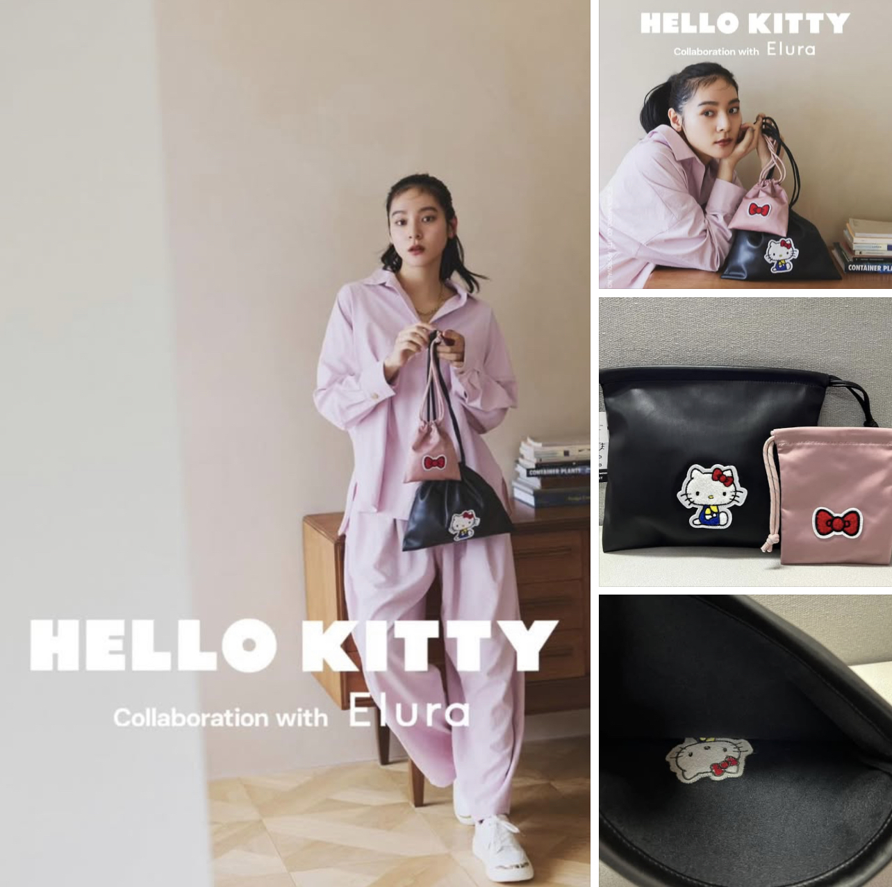 🎌日本直送🎌 Hello Kitty 限定款 束口袋可上肩側孭