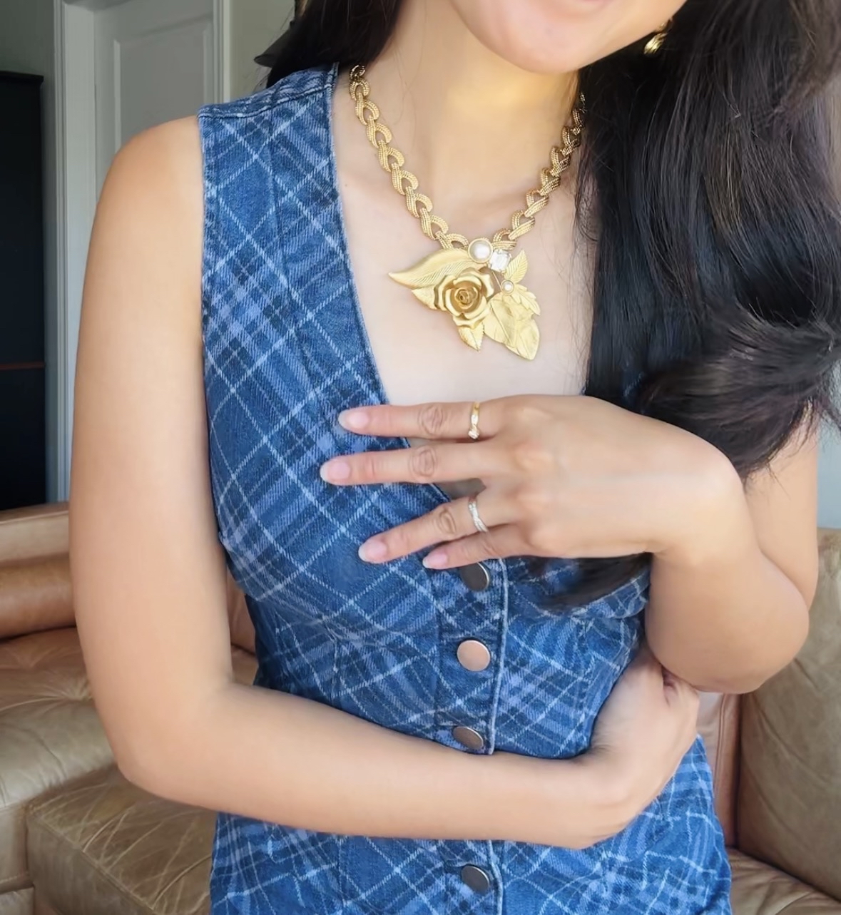 Vintage Napier "Heart Knot"  Necklace and Bracelet Set (MT2611)