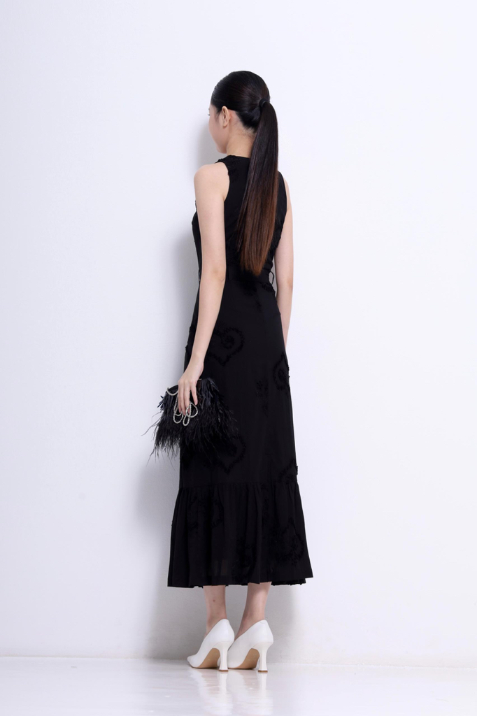 CD2146 Floral Jacquard Mermaid Dress