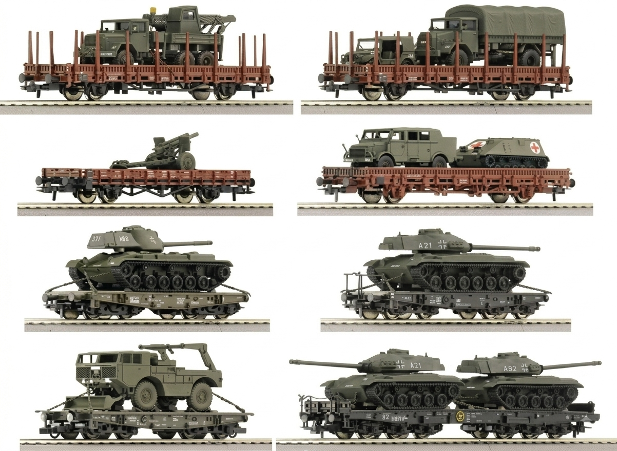 一觸即發：軍事裝載行動 (Aktion: Militärverlad)，展現西德聯邦國防軍 (Bundeswehr) 的運輸列車 HO 1：87