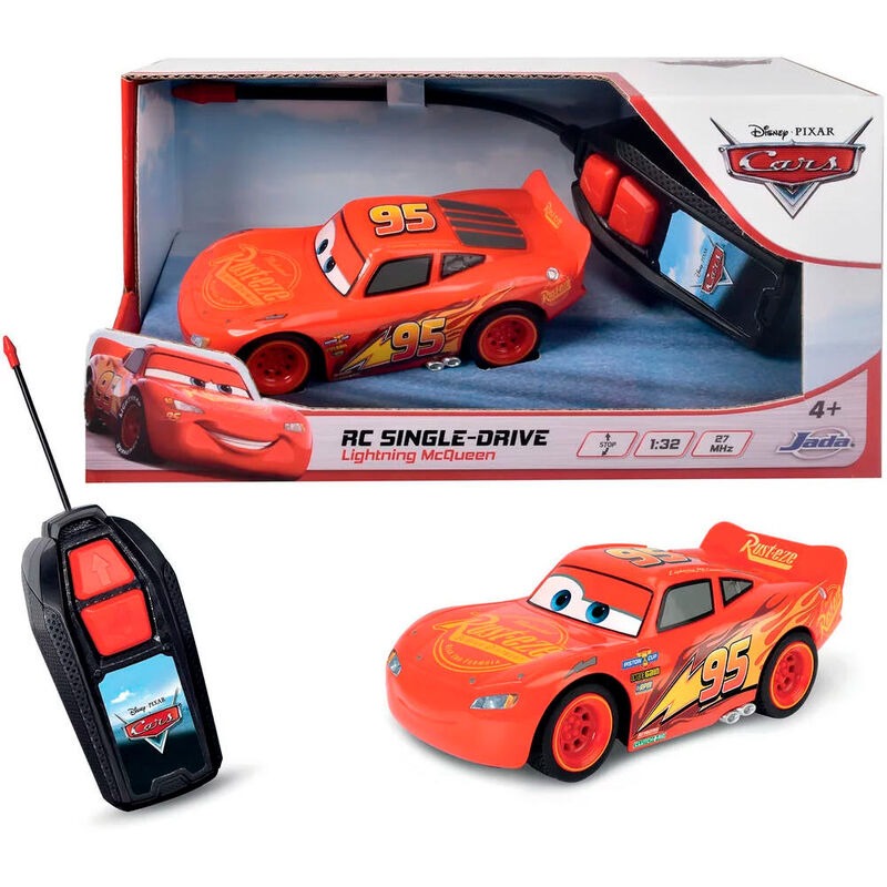 Disney Cars 閃電麥坤遙控車 Lightning McQueen RC遙控車 1:32 兒童玩具車 香港現貨