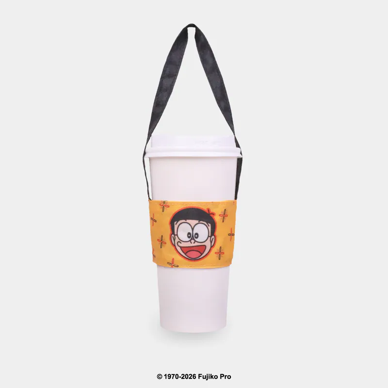 [訂購] 多啦A夢飲品杯套 杯袋 （全角色大集合) 旅行