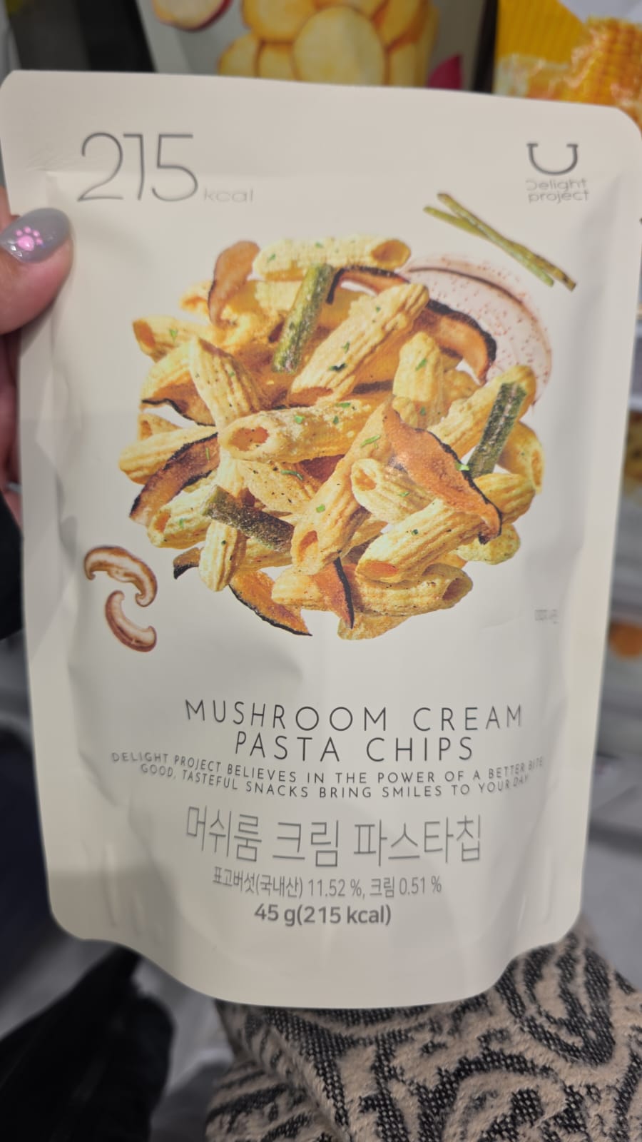 mushroom cream pasta chips