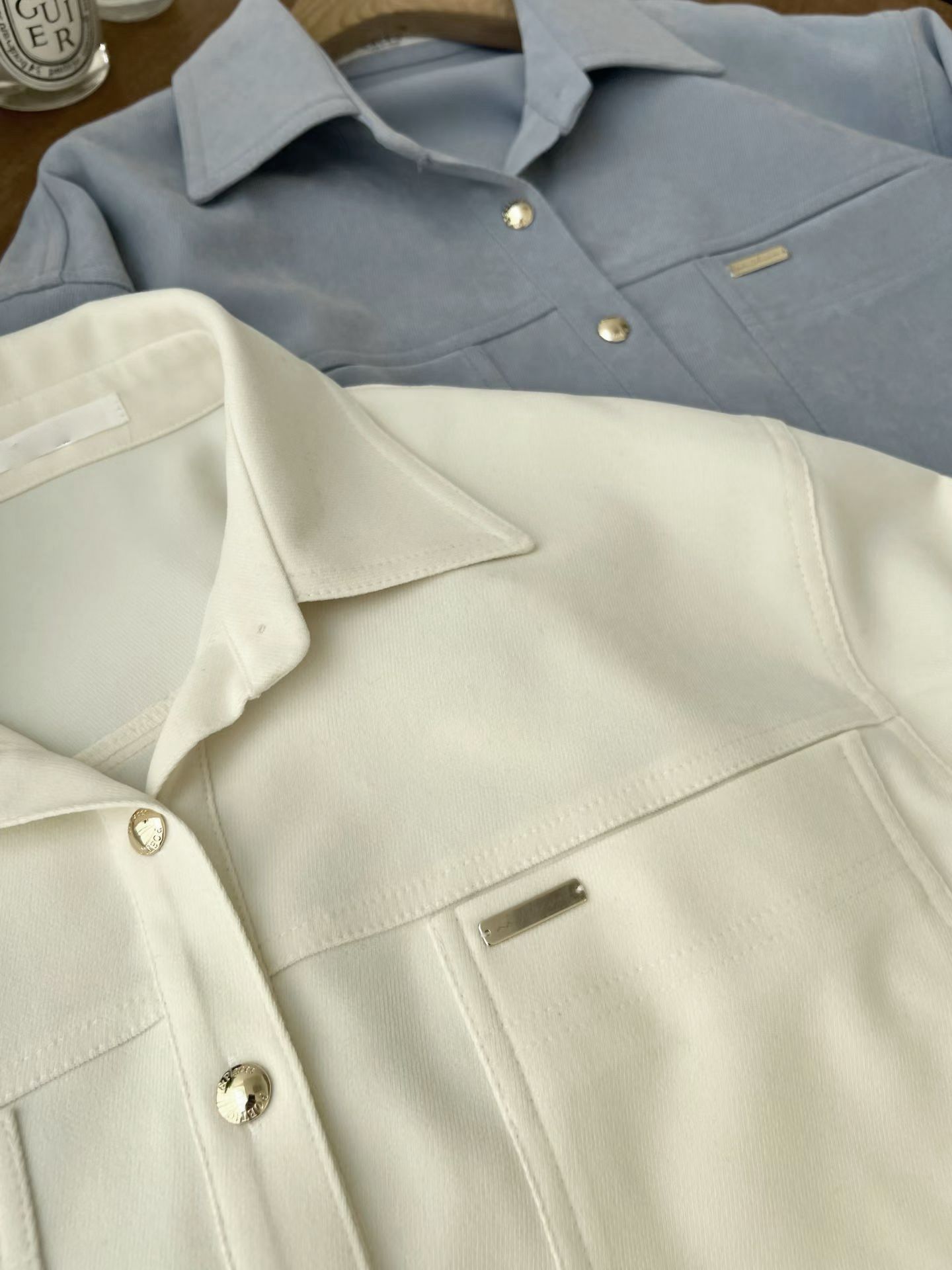 【高質版型】金鈕扣短版企領外套