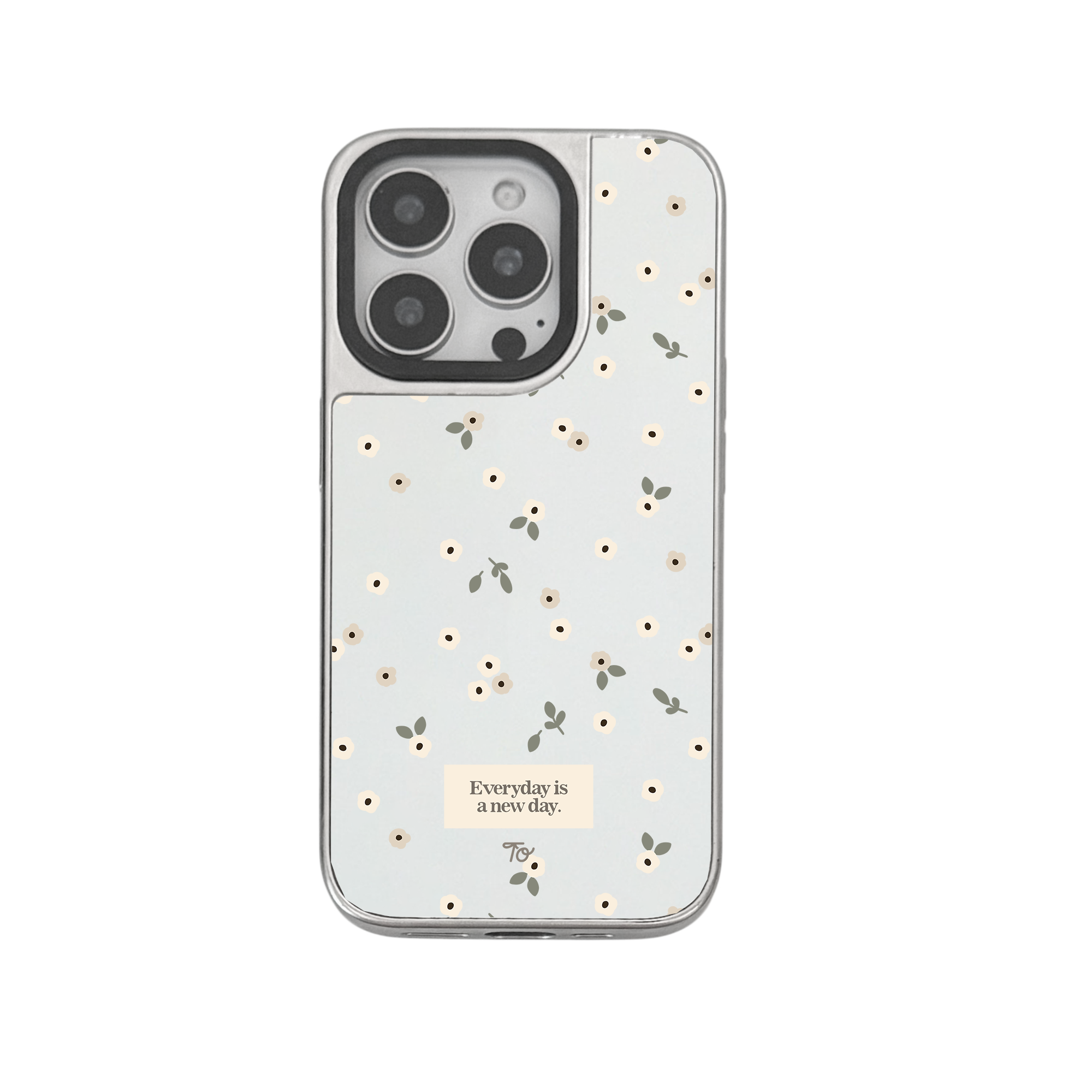 【FlowerBox VOL.42*BEIGE*】銀框鏡面MagSafe iPhone Case
