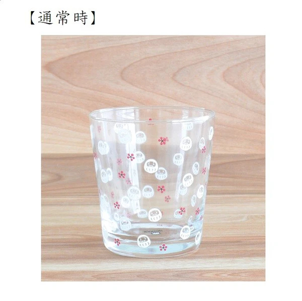 日本進口變色達摩玻璃杯