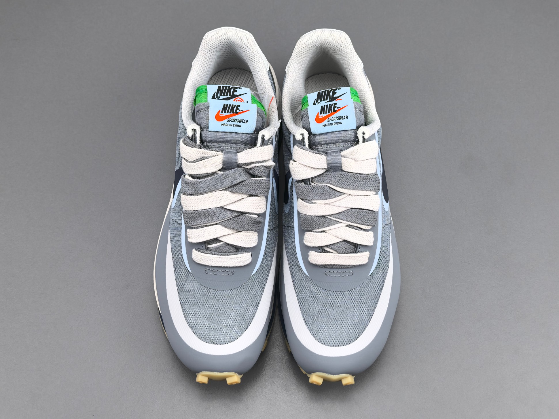 Nike LDWaffle x Sacai x CLOT "Kiss of Death 2" Cool Grey