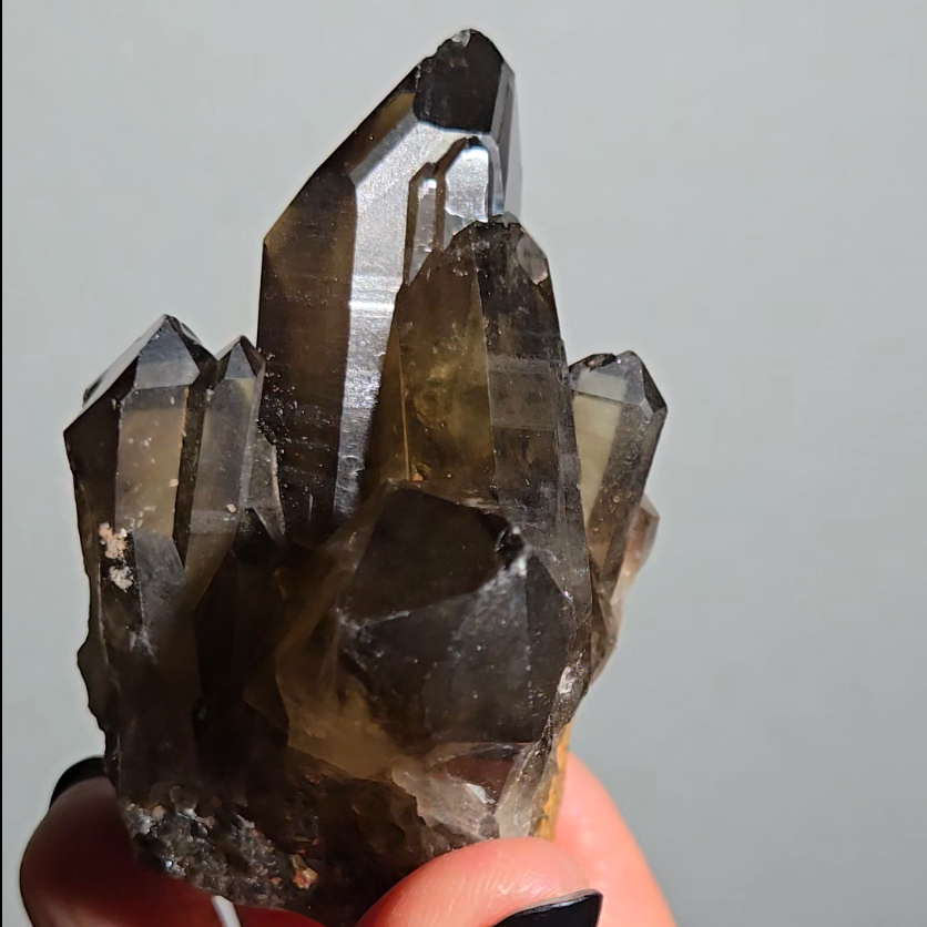 Smoky citrine cluster from Madagascar - C107