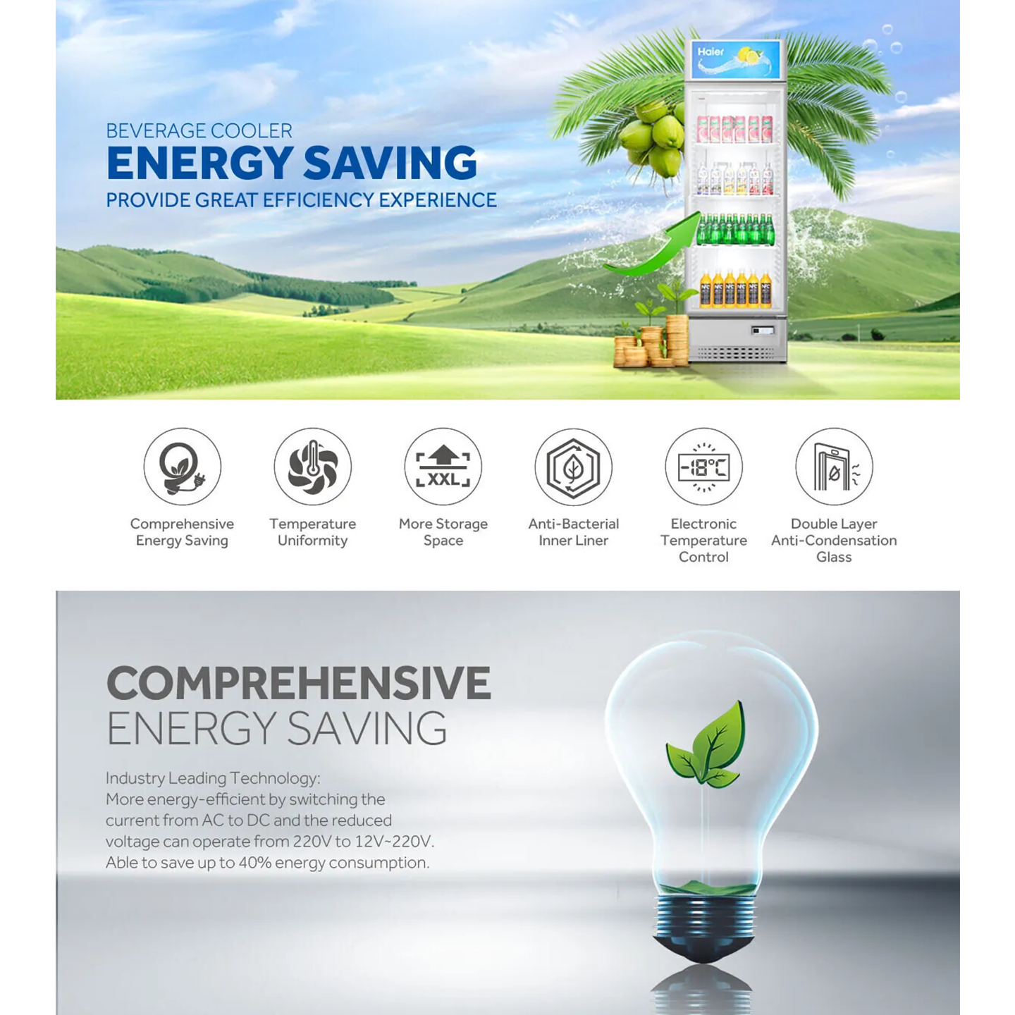 Haier 235L Showcase Chiller (SC-248E)