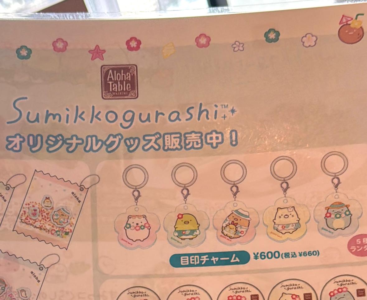 ✨連線商品需補運費✨Sumikkogurashi x Aloha Table 聯乘限定 亞加力雨傘/水樽標記掛件 (盲抽)