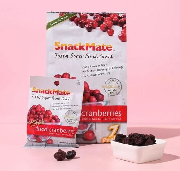 新仕美 Snackmate 原粒紅莓乾 (7包入) (獨立包裝) 175g