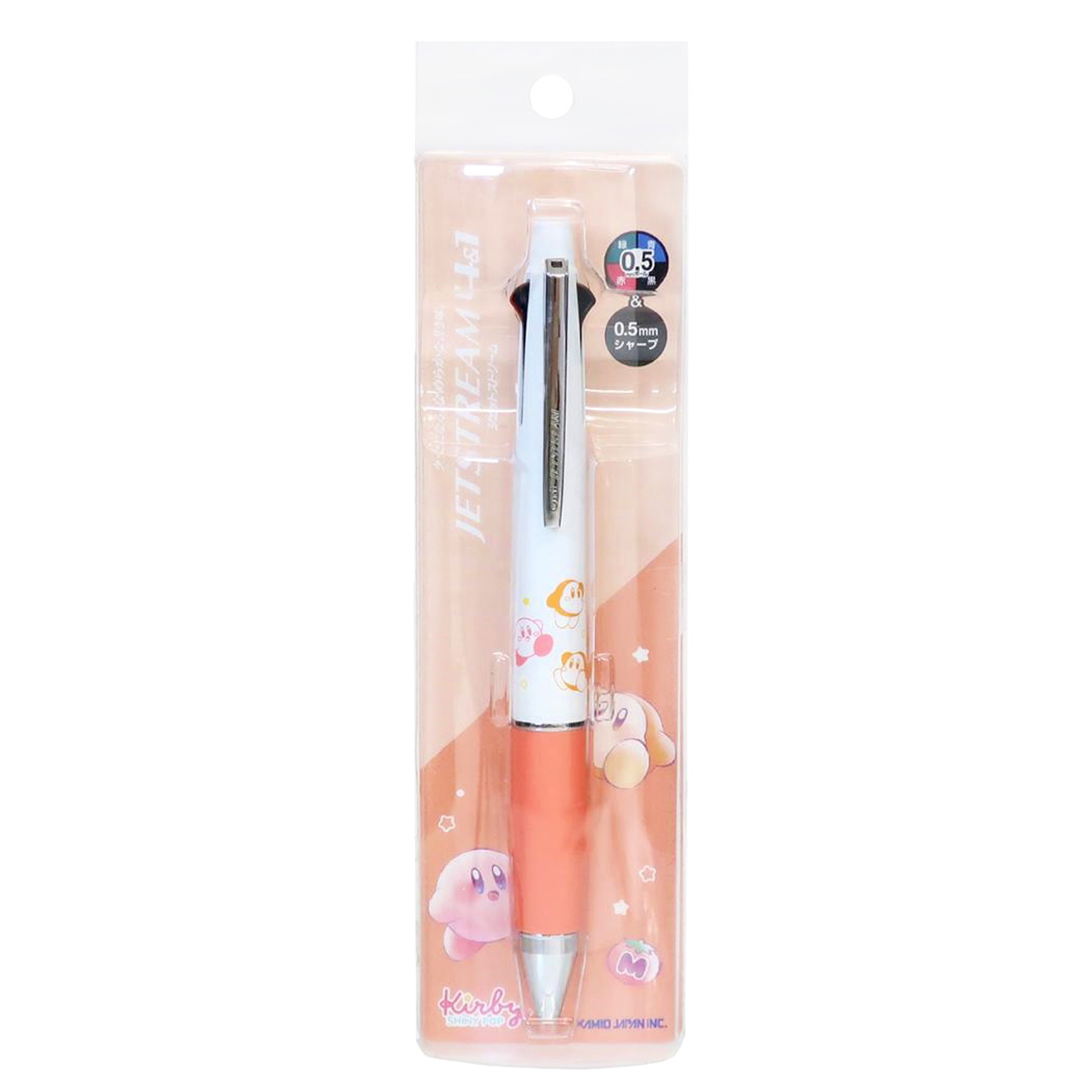 現貨｜Kirby 星之卡比 日本製 uni Jetstream 4&1 多功能 5用筆 0.5mm 4色原子筆 + 0.5mm 鉛芯筆 (308060)