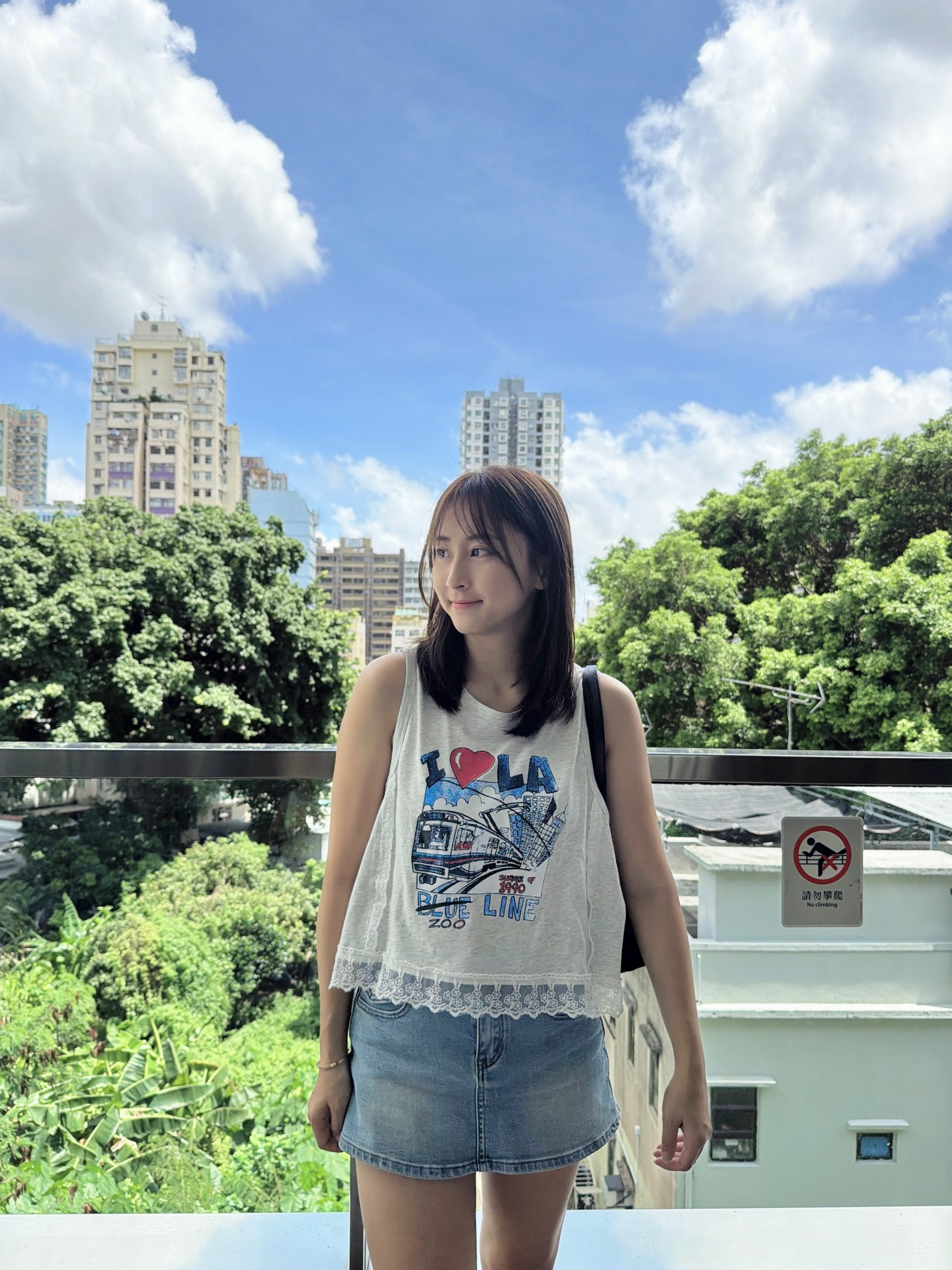 I❤️LA蕾絲邊背心-淺灰