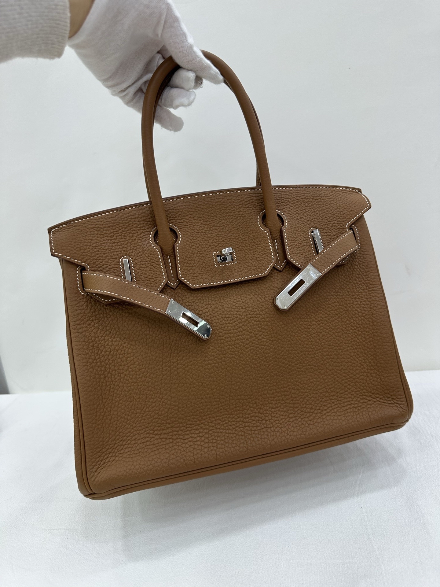 Pre-owned Hermes Birkin / stamp square Q