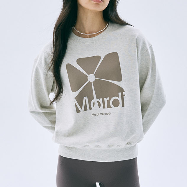 [Mardi Mercredi][ACTIF] SWEATSHIRT SQUARE FLOWER (3種)