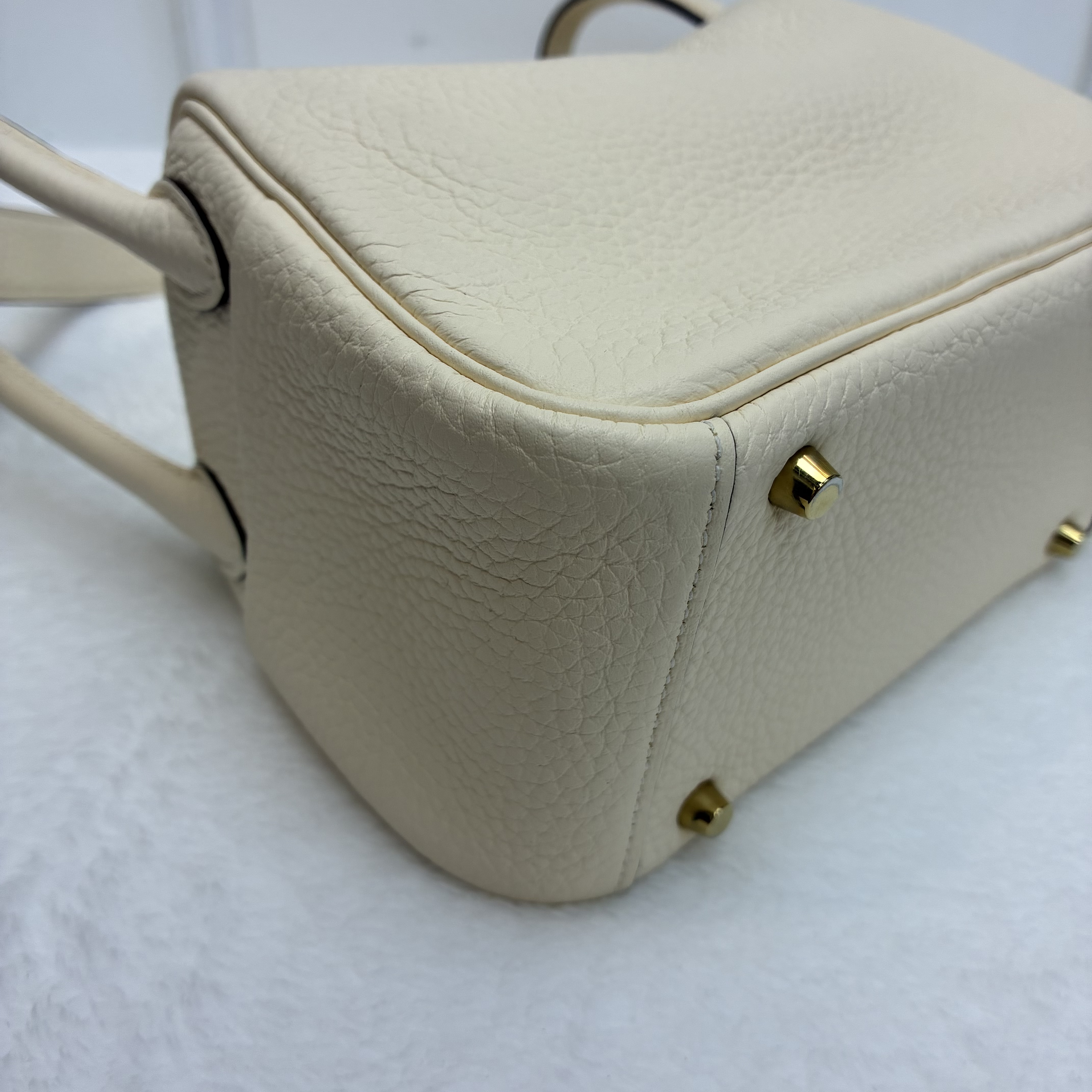 Hermes Mini Lindy 二代 TC皮奶油白🤍 熱門款愛馬仕 Mini Lindy