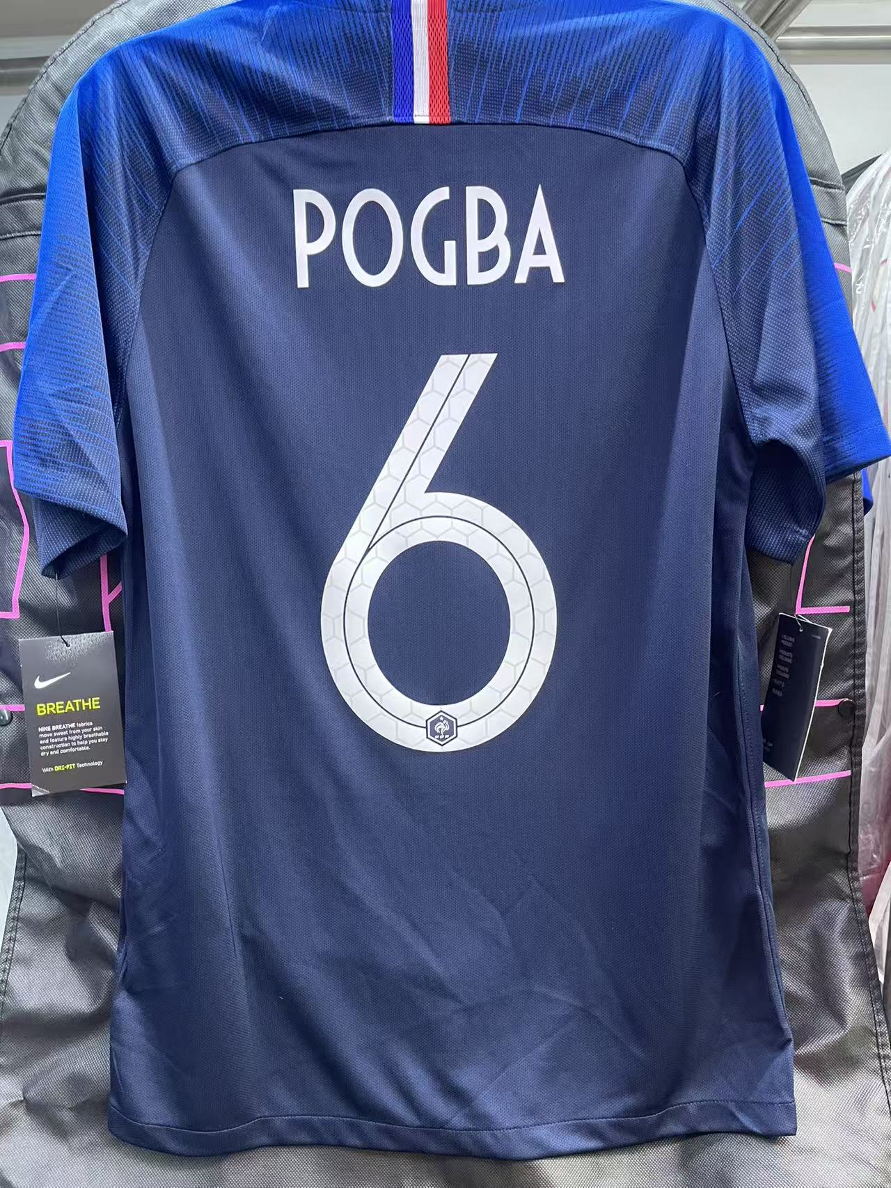 2018 France Home Shirt Size S #6 POGBA "BNWT"