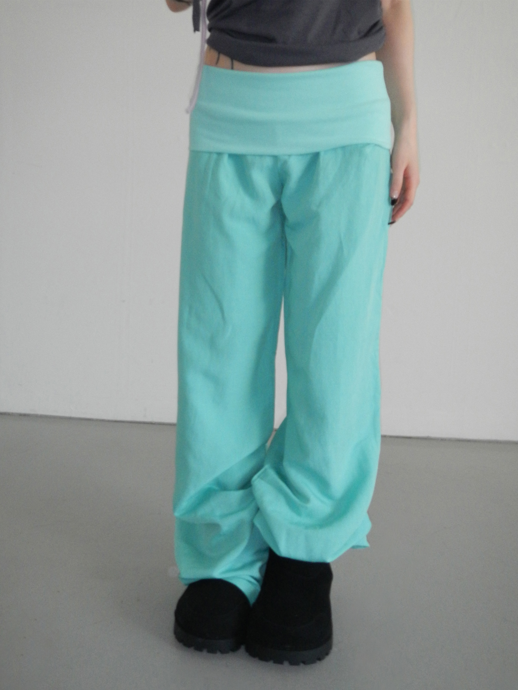 Foldover Wide Leg Pants