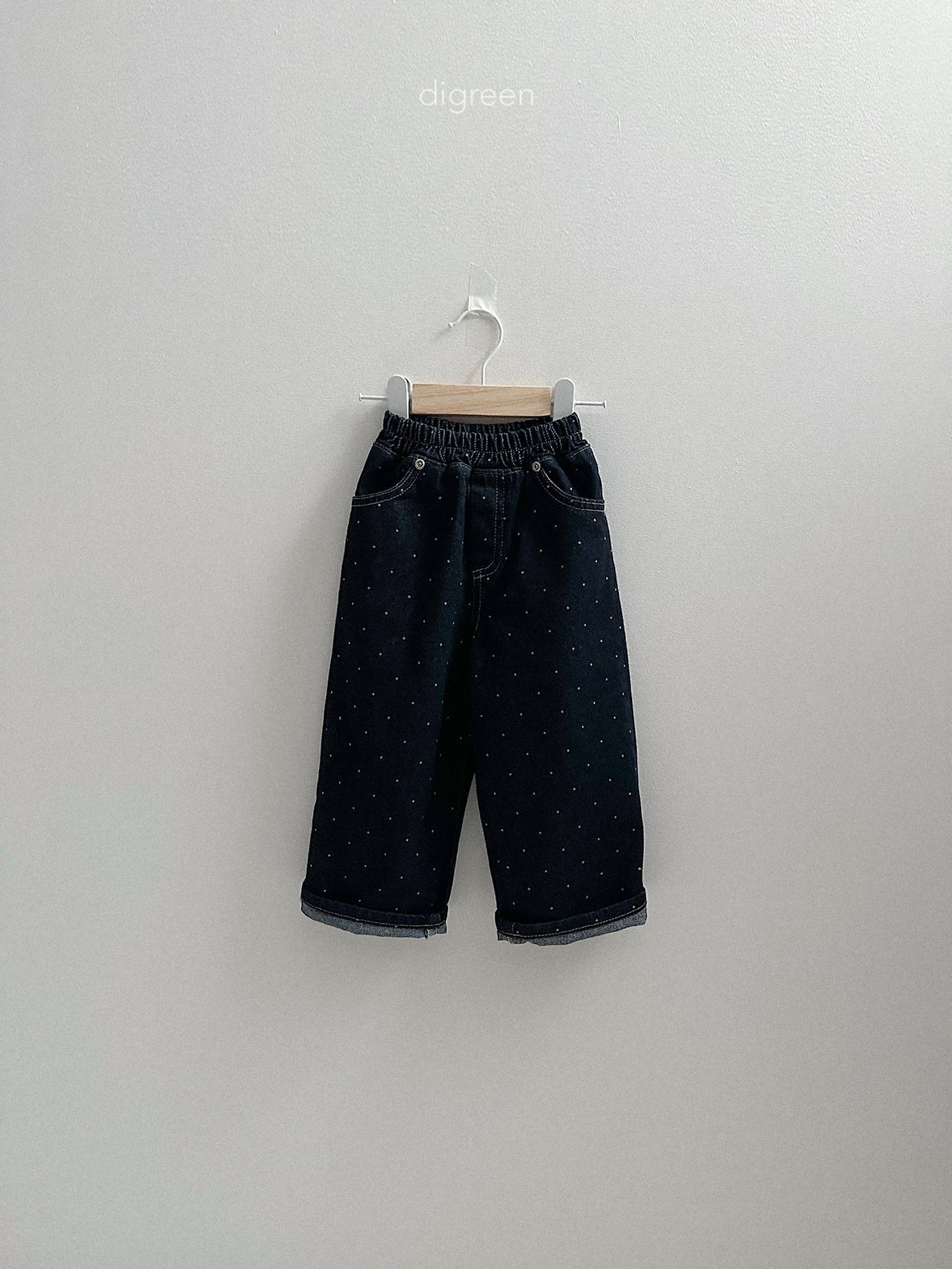 Digreen | dot denimt pants 