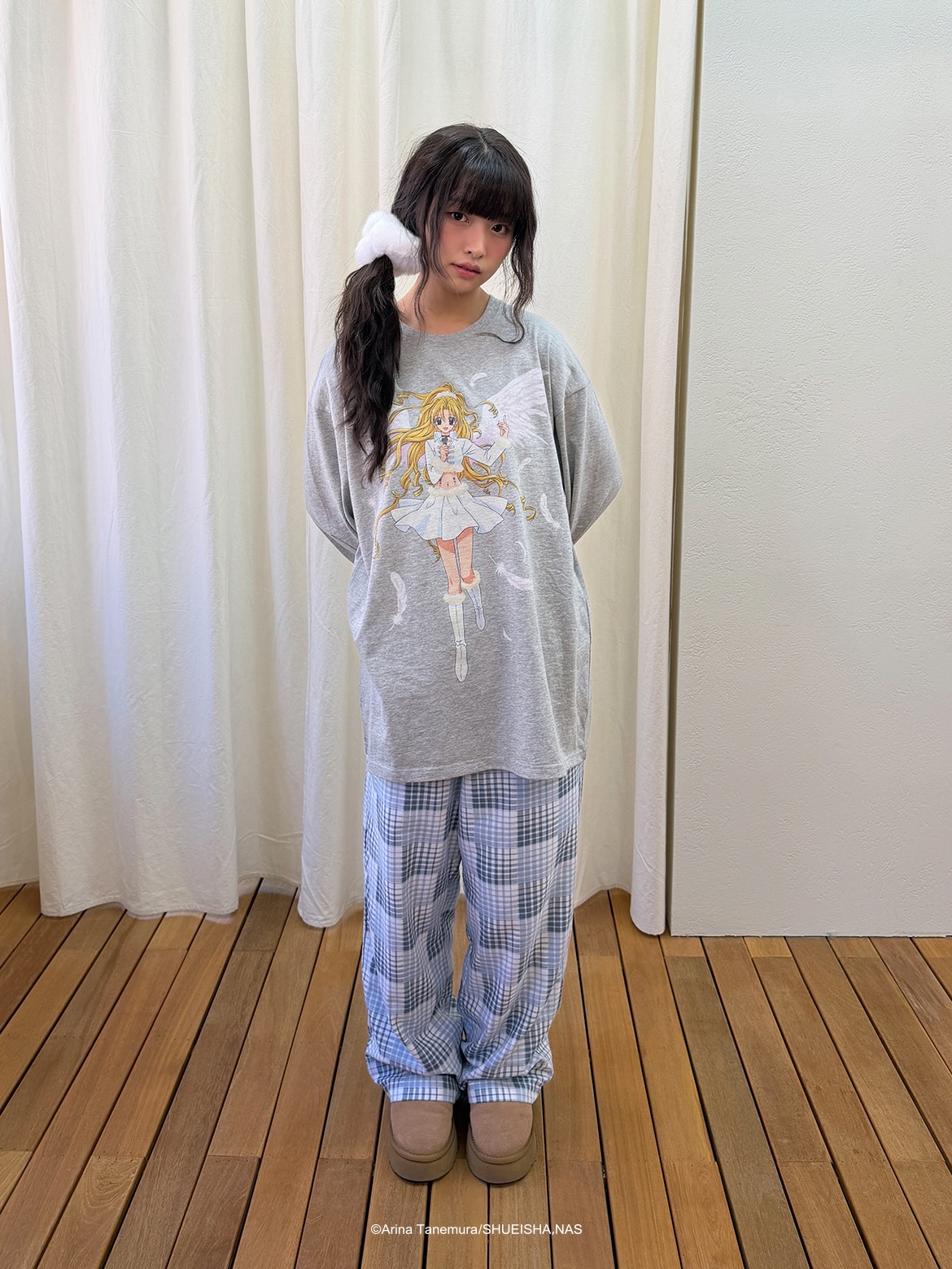 ANGEL BIG LS TEE｜韓國 星河滿月 X CAVISH 服飾系列 (Full Moon） (26204-P)