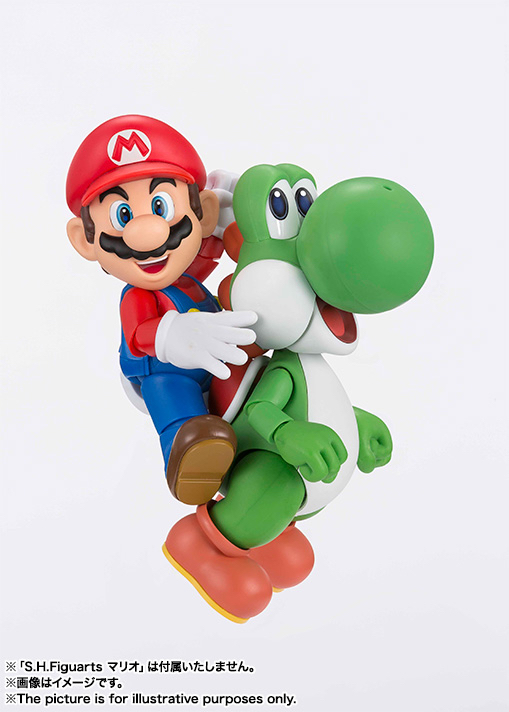 S.H.Figuarts 耀西 孖寶兄弟 可動SHF Yoshi Super Mario action figure（不包含孖寶兄弟人偶）