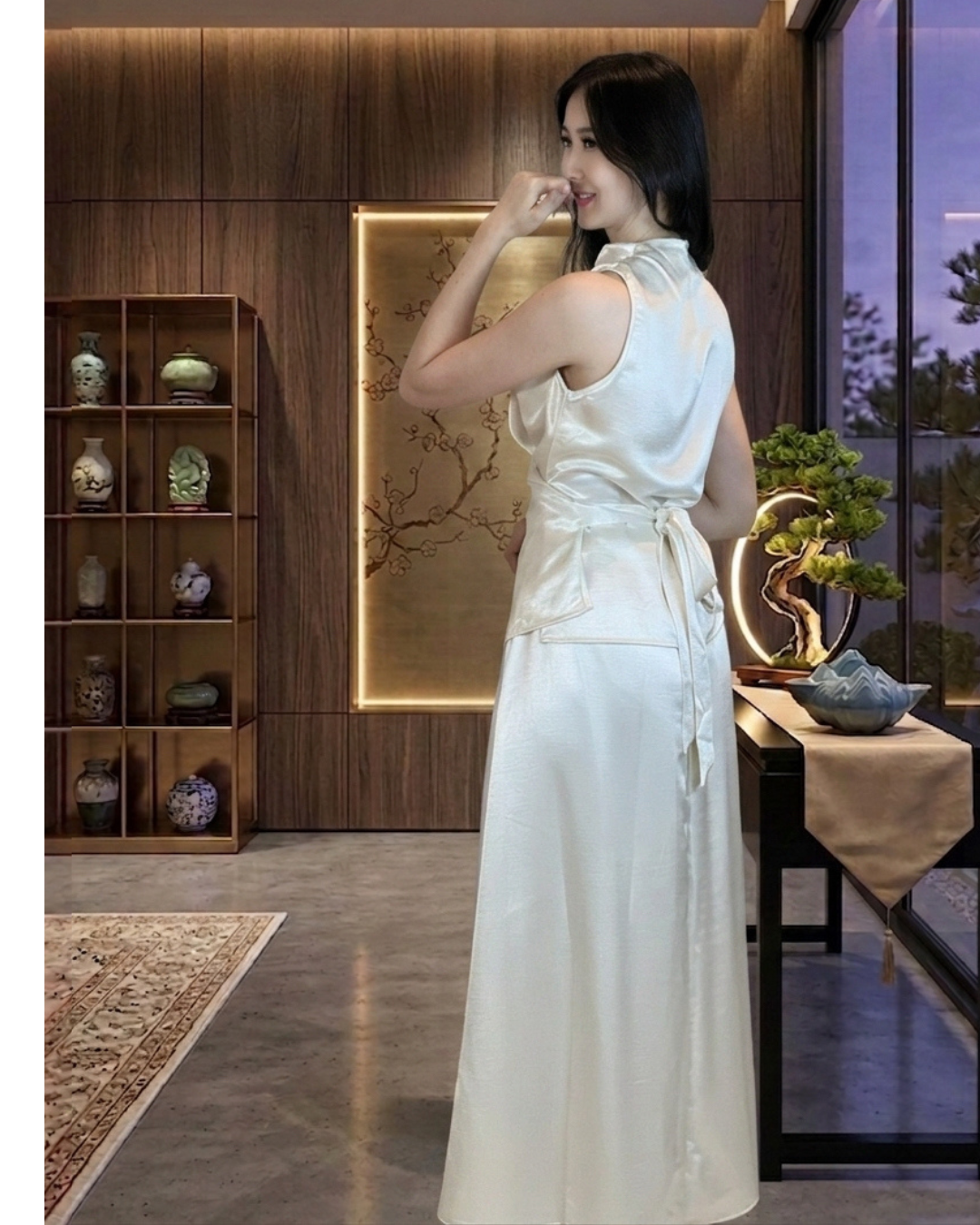 5108  Harriet Luxe Ensemble With A-Line Skirt  Set Wear 