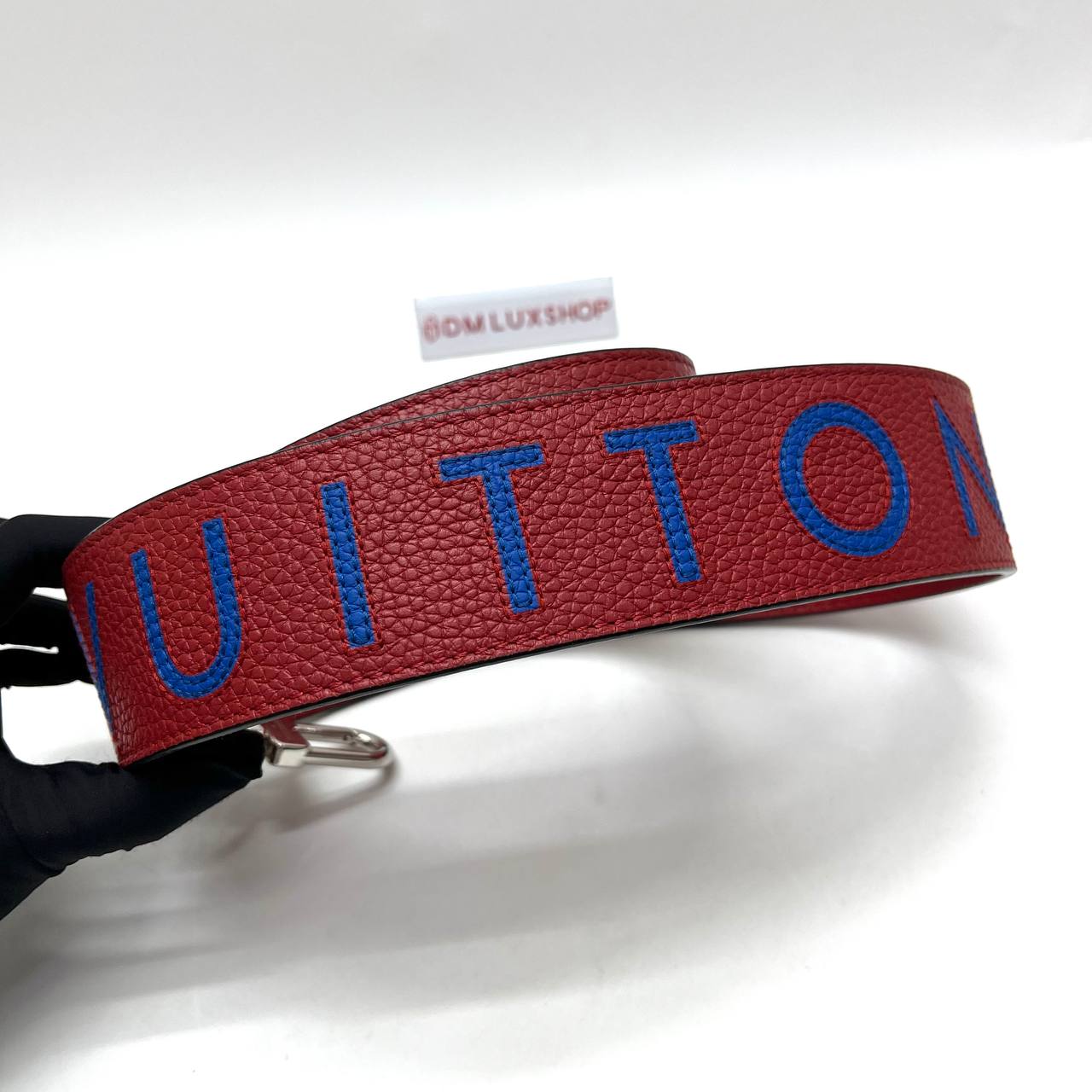 LV Red Leather Strap