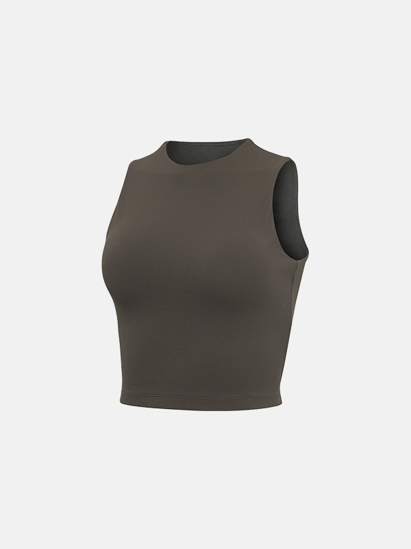 【雲感微高領Tank Top】預購_高強支撐Compression Round Neck Tank Top by Grandeline