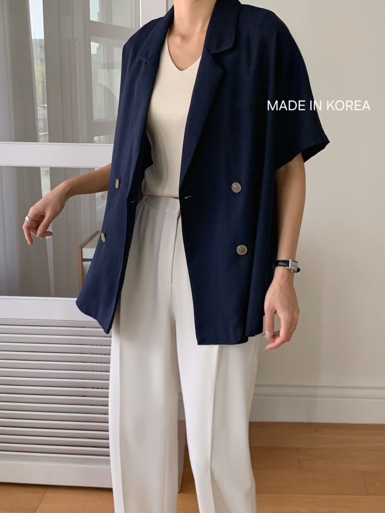 G6270 韓國🇰🇷靚料孖襟西裝外套