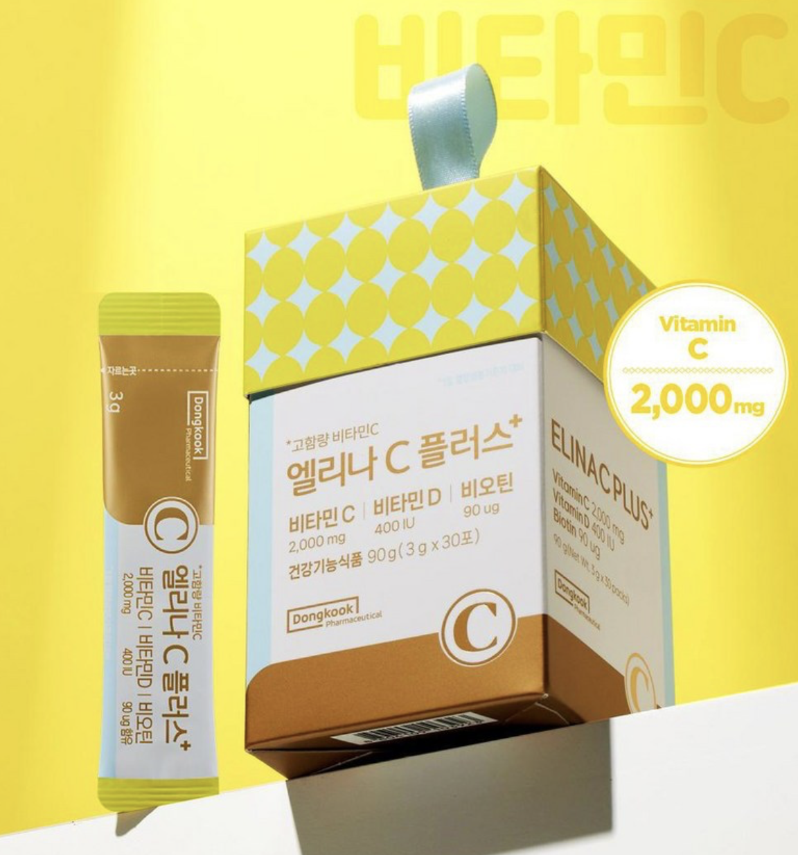 BP Rose同款｜韓國 Dongkook 東國製藥 Elina C Plus 高效維他命C+D 