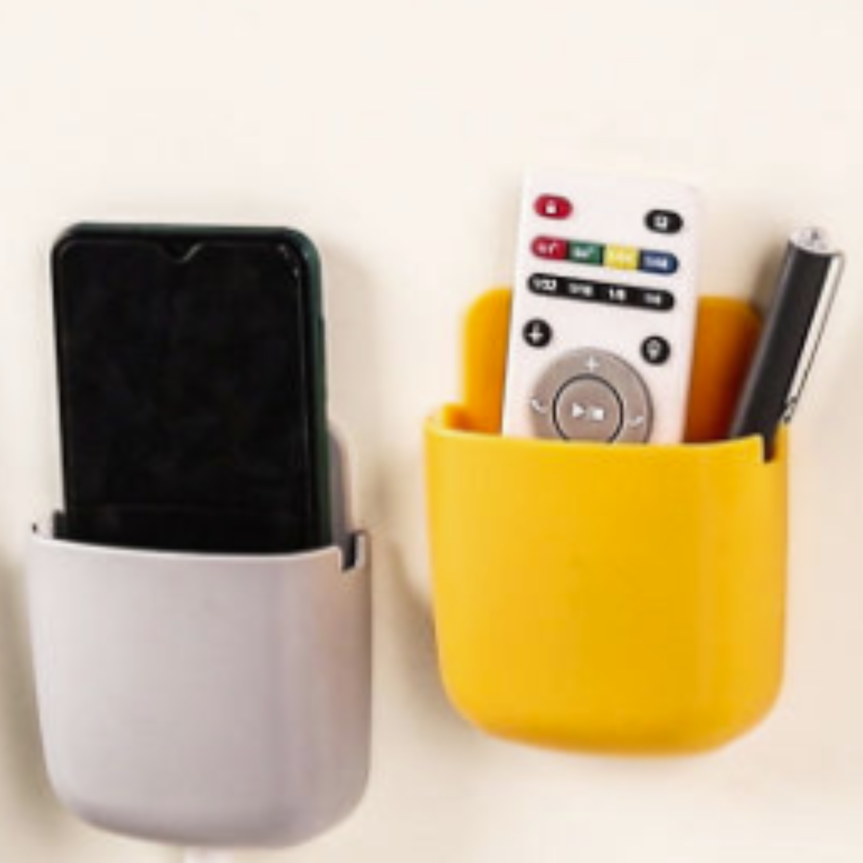 吸壁式多功能遥控器收纳盒 / Wall-suction multi-function remote control storage box