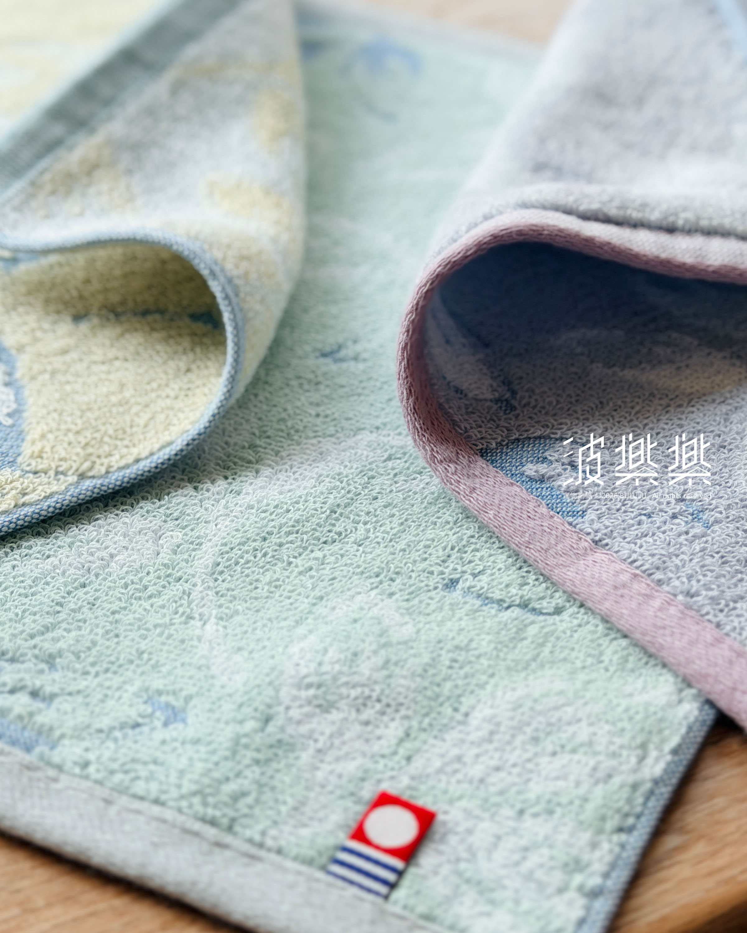 今治(葉紋提花)小方巾 手帕