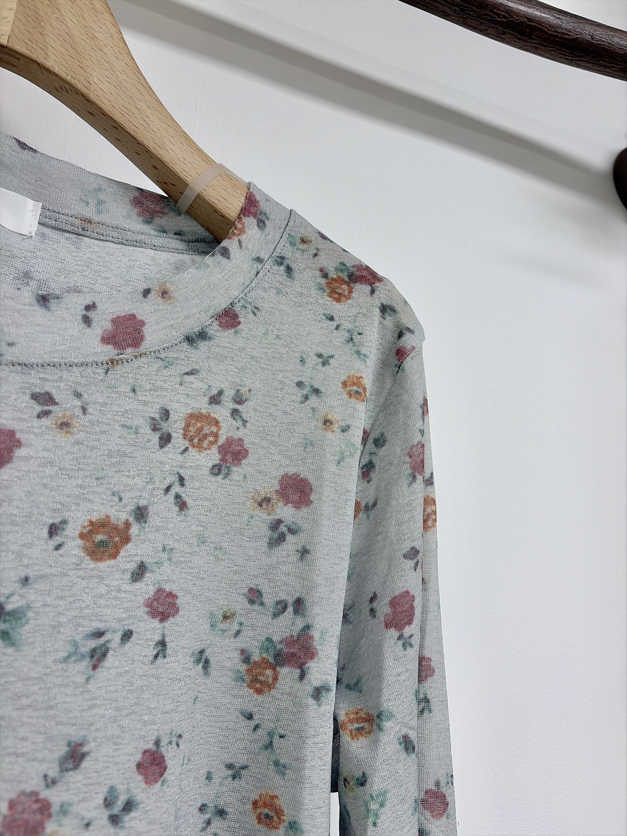 Set 裝 碎花+白紗吊帶